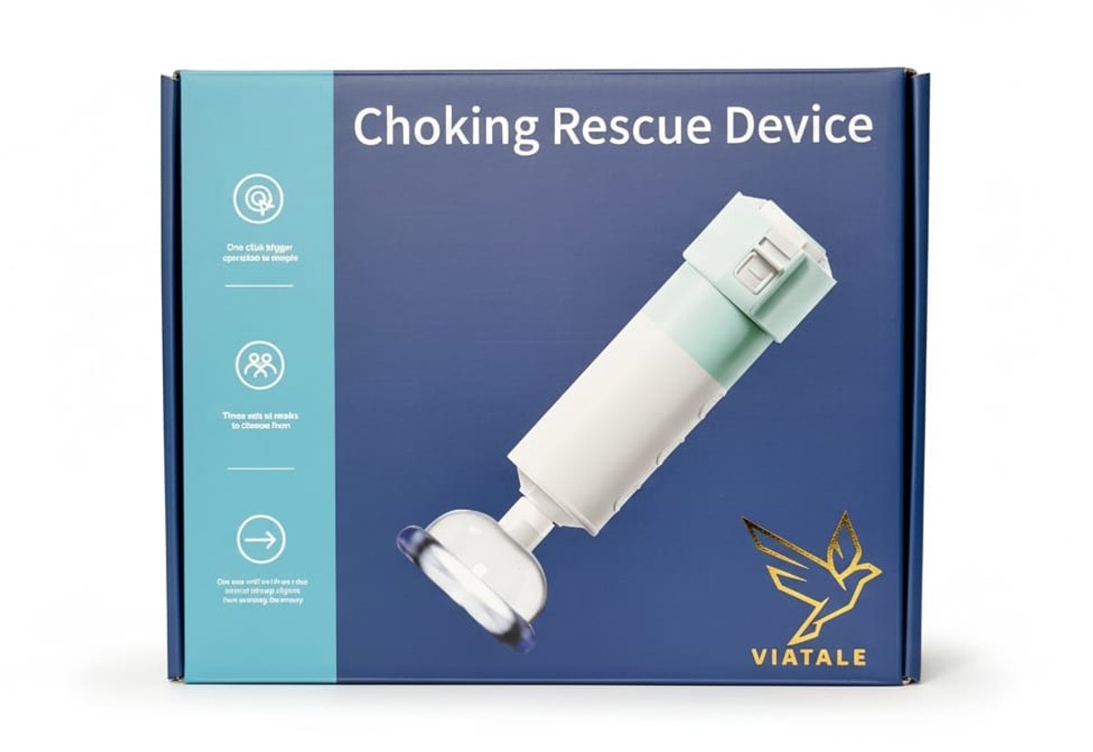 VIATALE Anti-Verstikking Apparaat -3 Maskers Baby/Kind/Volwassene - CE Gecertificeerd - Choking Rescue - XSPLASH — cadeau in Cadeau-ideeën - foto 3