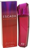 Escada Magnetism Eau de Parfum 75 ml fles en doos met roze-paarse gradiënt.