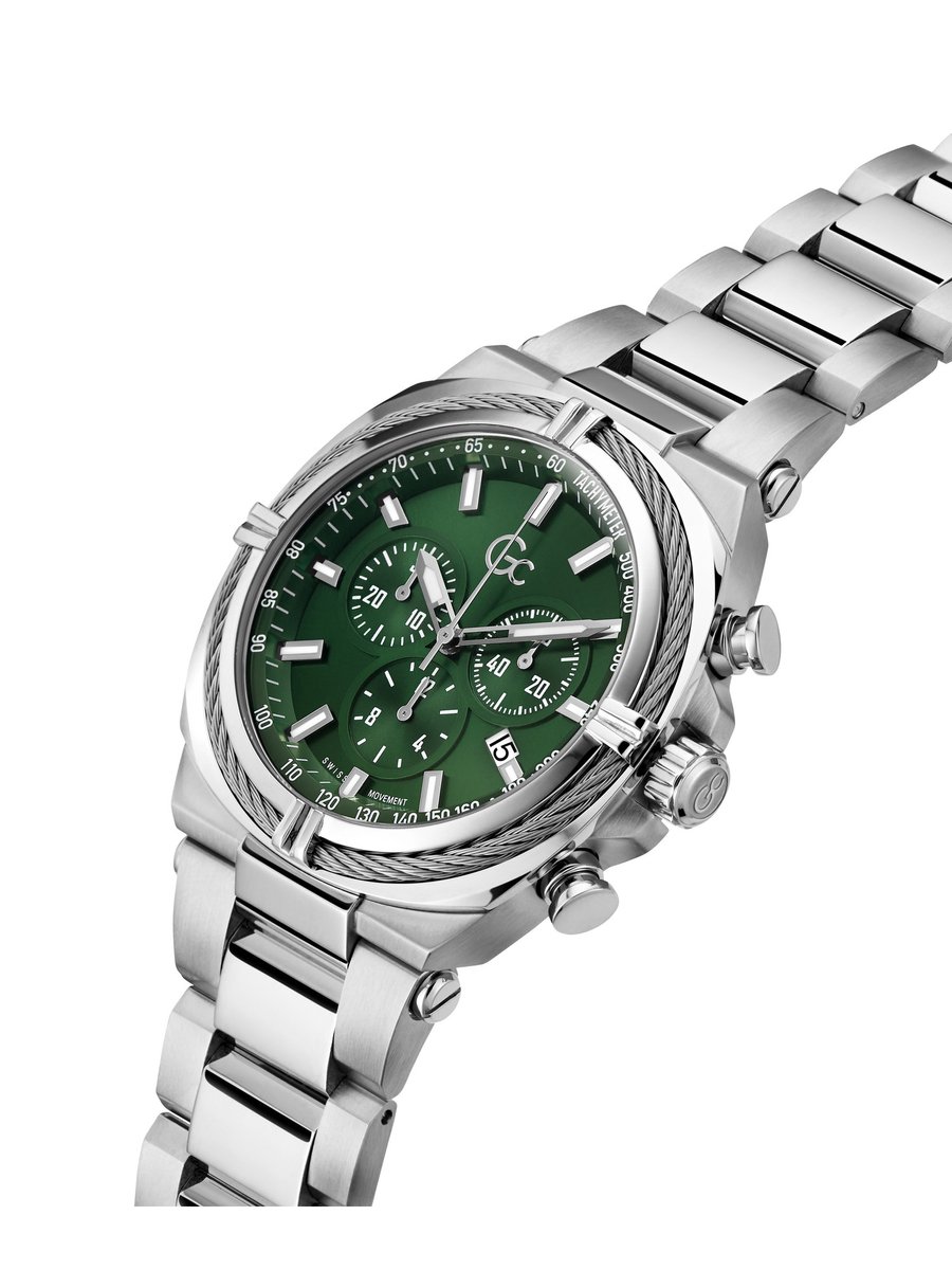 Gc Gc Ironclass Analoog Horloge Zilverkleur Case: 100% Stainless Steel | Armband: 100% Stainless Steel 43 mm Z32002G9MF