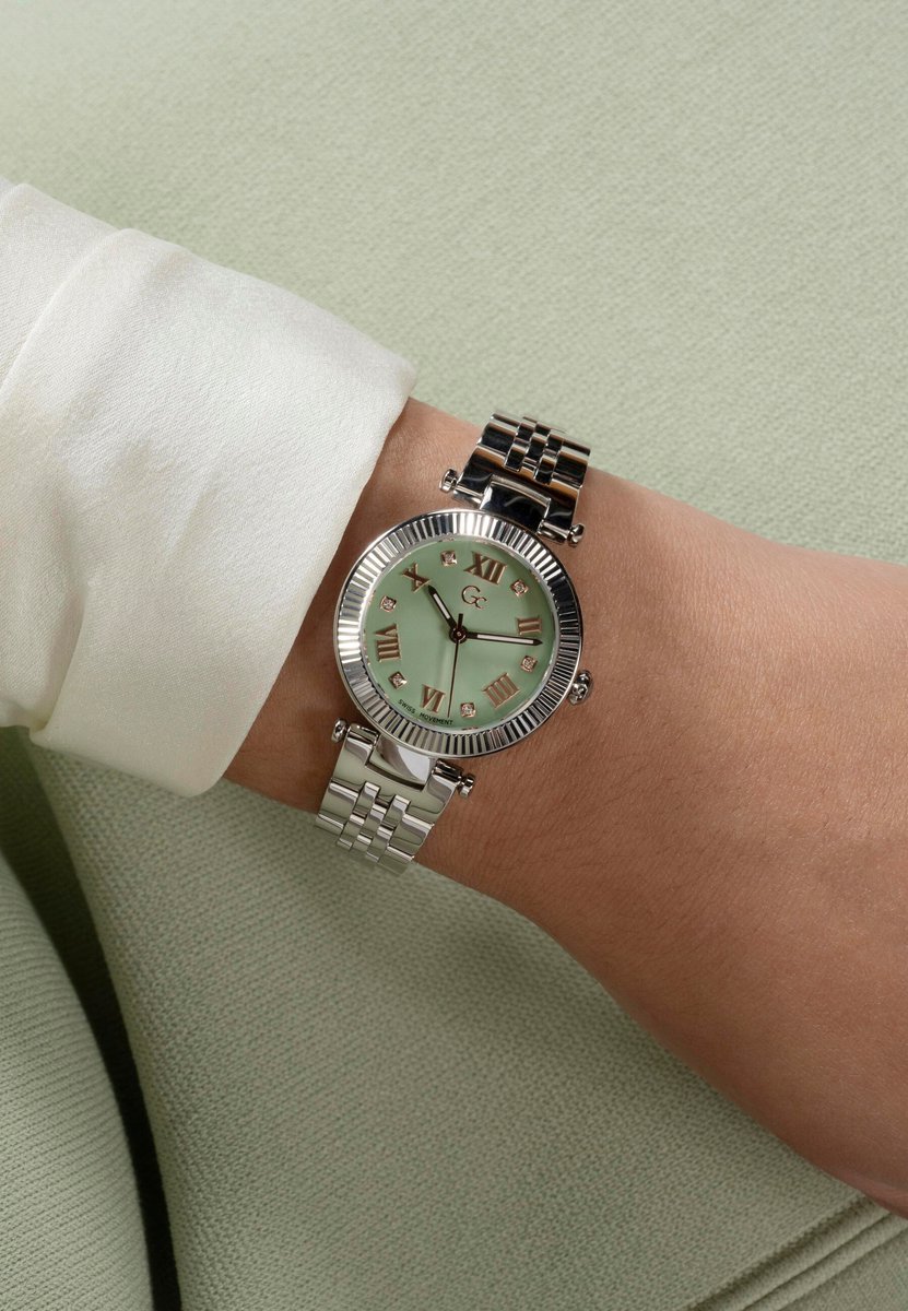 Gc Gc Flair Quartz Analoog Horloge Zilver Kast: 100% Roestvrij Staal | Bracelet 100% Roestvrij Staal 28 mm Z02007L9MF