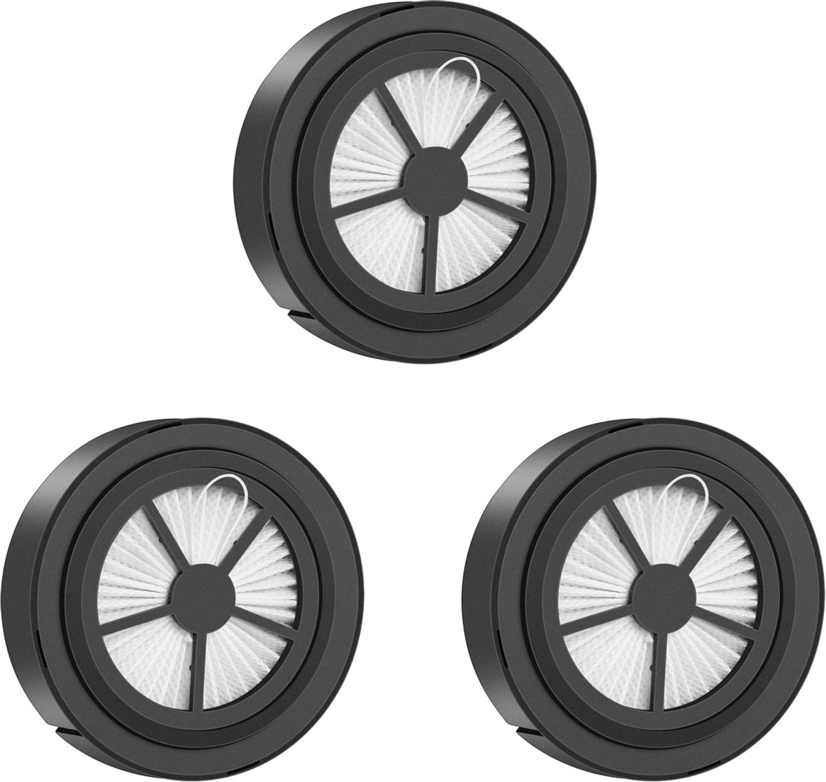 HEPA filter - 3 stuks - geschikt voor Proscenic P10 - P10 Pro - P11 - P11 Smart & Ultenic U11 draadloze stofzuiger - Vervangende onderdelen - Filters Reserveonderdelen Accessoires