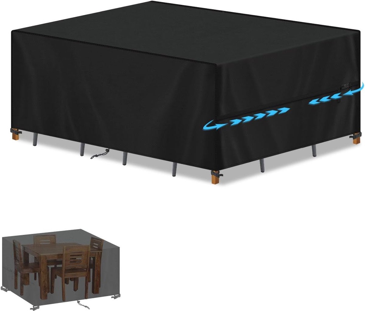Famanu Ultralichte waterdichte dry bag set - gesiliconiseerde scheurvaste stof met volledig getapete naden - meerdere maten ZWART