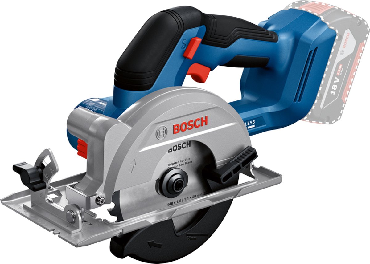 Bosch GKS 18V-51 Professional, Hout, Blauw, Borstelloos, Duitsland, 14 cm, 6300 RPM