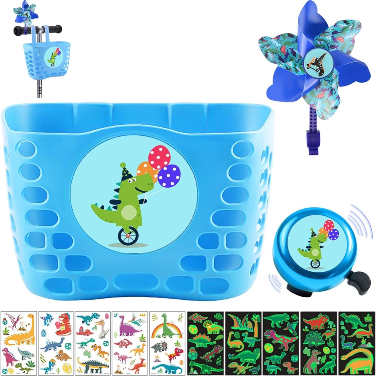 Fietsmand Kinderfiets - Kinderfietsmand - Fietskrat Kinderfiets - Blauw