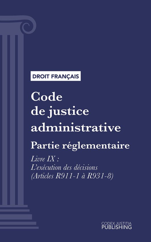 Code de justice administrative - cover