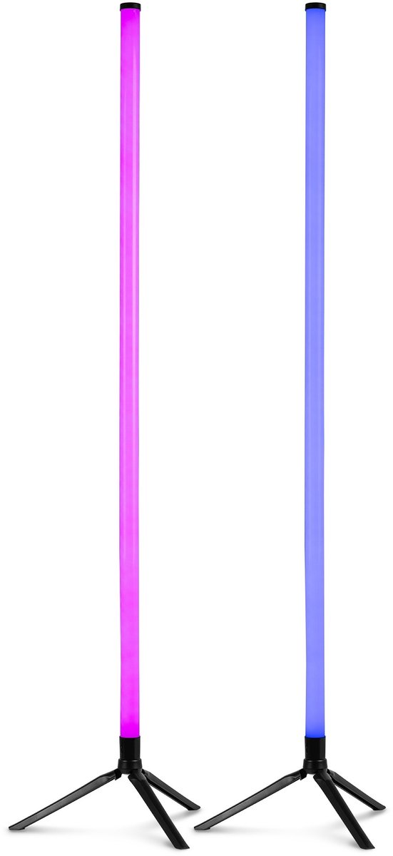 Fuzzix Starry LED Tube set - 2 Vloerlampen - Met 2x 43 RGB LED’s - App bedienbaar en geluidgestuurd