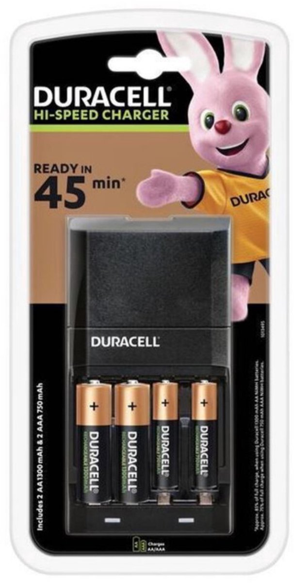 Duracell Oplader CEF 27 Hi-Speed 15 - 3 x - Voordeelverpakking