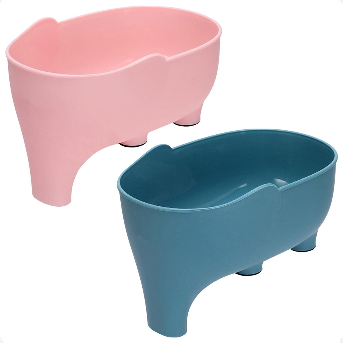 Unyqoos® Decoratieve en functionele olifantvormige afdruipmand voor keukengebruik