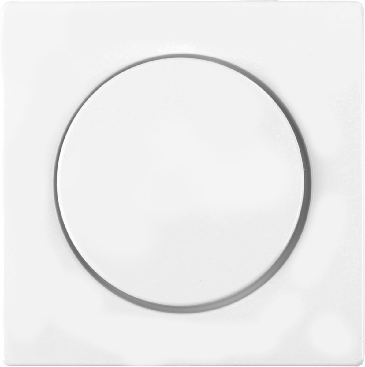 Merten System M centraalplaat - inbouw - voor dimmer - met draaiknop - actief wit