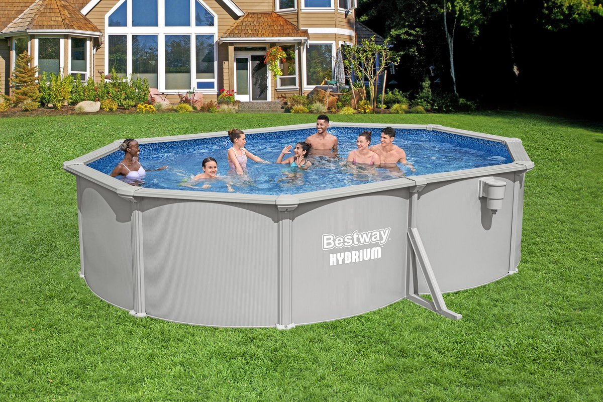 Bestway Hydrium pool set with steel wall - Oval - 500 x 366 x 122 cm