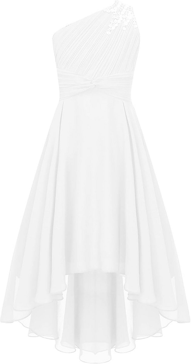 Elegante bruidsjurk voor meisjes - A-lijn, perfect voor ceremonie, bruiloft, communie en verjaardagen