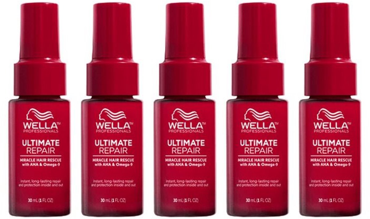 5x Wella Ultimate Repair Miracle Hair Rescue Treatment 30ml