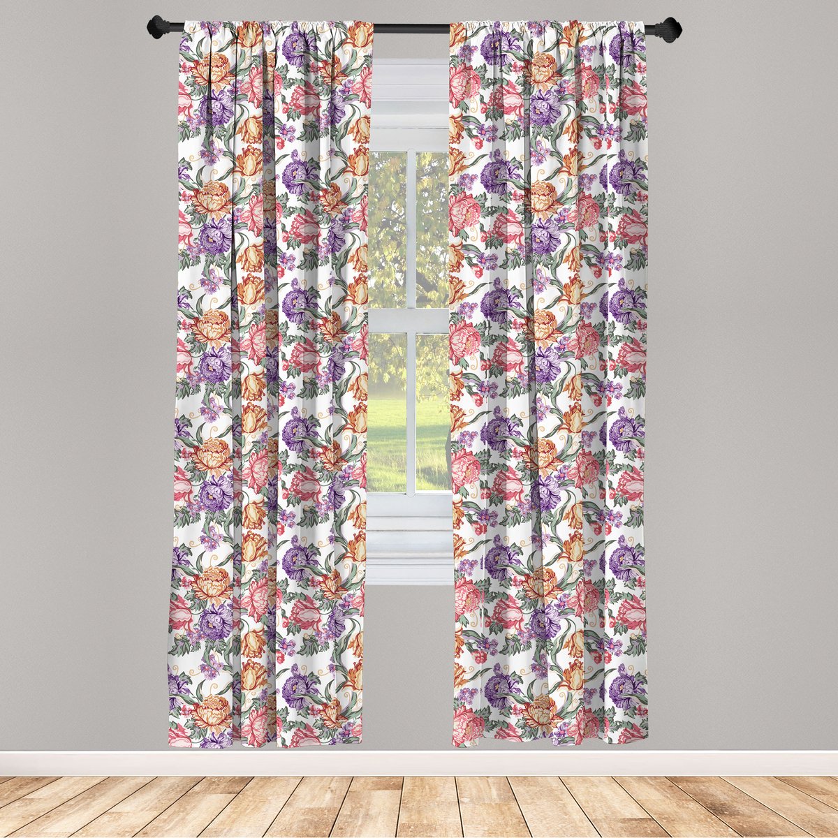 ABAKUHAUS Gordijnen – 2x75x245 cm – Microvezel, halverduisterend