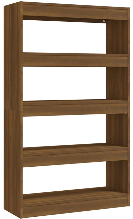 Boekenkast 60x30x71,5 cm bewerkt hout bruin eikenkleur kopen