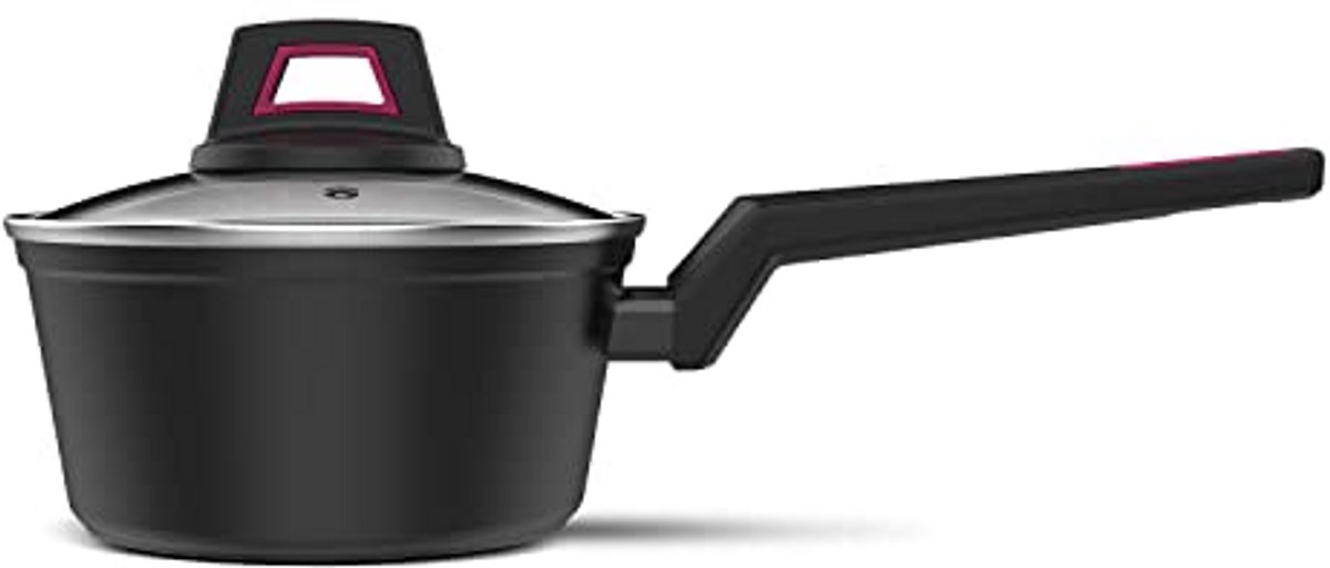 Aluminium stoofpan 18 cm met antiaanbaklaag voor alle warmtebronnen