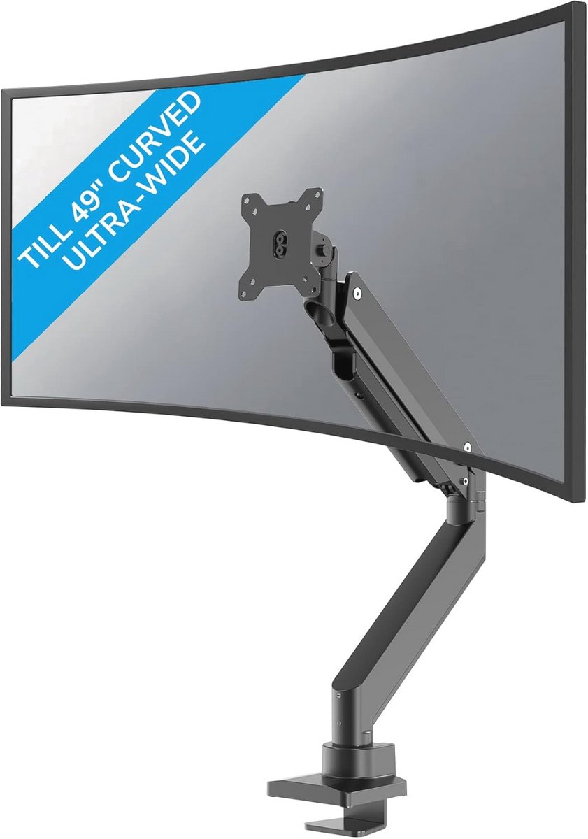 Curved Screen Desk Mount for 10"-49" Monitors - Max 18kg Capacity