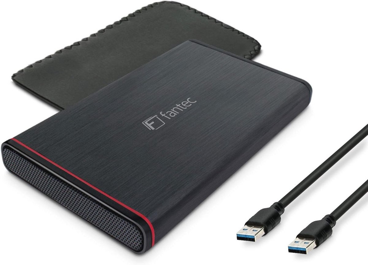 Externe 2,5 inch SATA Harde Schijf Behuizing - USB 3.0, Aluminium, Zwart