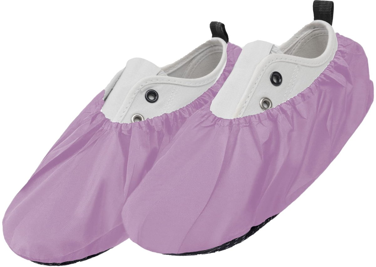 FEROCITY - Schoenovertrekken - Antislip, herbruikbaar - Unisex - Erwachsene - EU 38-45 - Polyester - Roze