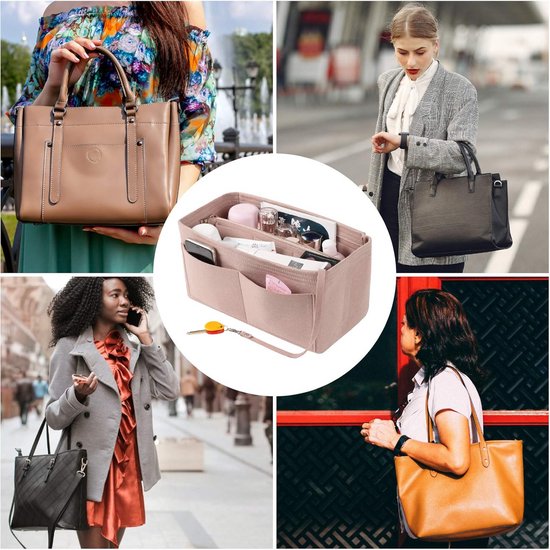 Fdit Tote Bag Organizer-Inzetstuk met Meerdere Compartimenten