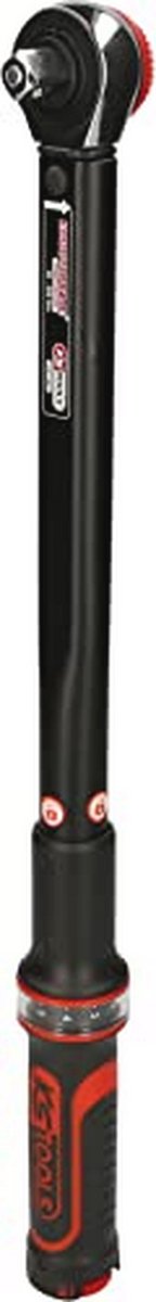 Precisie Momentsleutel 1/2" ERGOTORQUE® met Draaiknop en Omsteek-Ratelkop - 40-200Nm