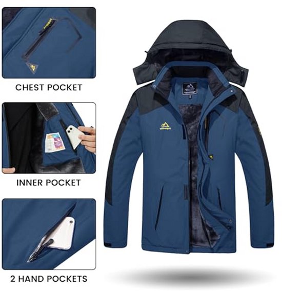 Waterdichte Heren Winterjas - Warmte & Stijl voor Koude Dagen