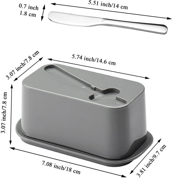 Botervloot Roestvrij Staal - Botervloot Met Deksel En Handgreep Boterschotel Voor 250 G Boter Bewaren Van Kaas Koude Gerechten Cake Desserts Kleine Vruchten 195 X 10 X 8 Cm