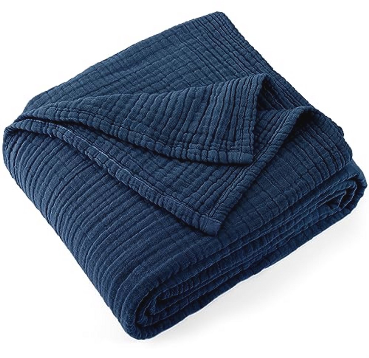 100% Katoenen Mousseline Plaid XL 127x177 cm - Zachte, Lichtgewicht en Ademend Voorbed en Bank