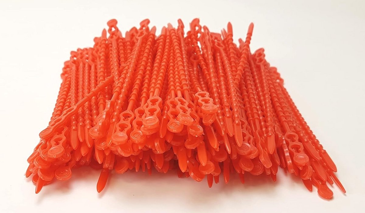 Multifunctionele Snelbinders en Kabelbinders 120 mm Rood - 200 Stuks Inclusief Opbergdoos