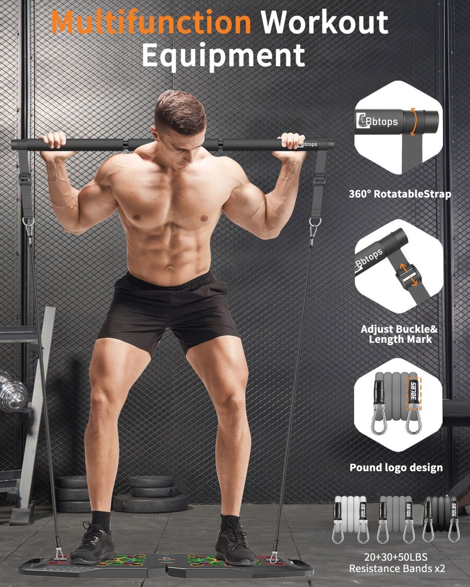 Push-up Opvouwbare Thuis Gym met - afbeelding 3