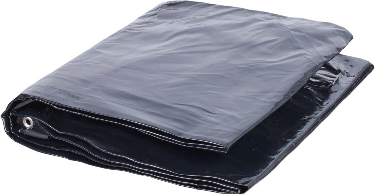 Premium Waterdicht Afdekzeil 600x1000cm – UV Bestendig Vrachtwagenzeil met Ogen – 450 g/m² Voor Tuin, Bouw en Transport – Winterbestendig Beschermzeil – Zwart