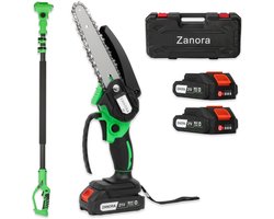 Zanora® Garden - Telescopische Kettingzaag - 15 cm Zaagblad - 130 tot 250 cm Bereik - Voor Hoge Takken