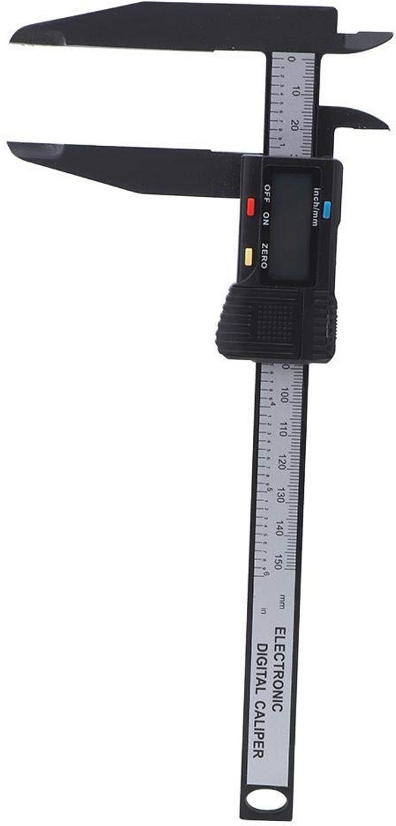 Digitale schuifmaat 150 mm/300 mm - Koolstofvezel, Nauwkeurige Metingen voor Thuis en Onderwijs