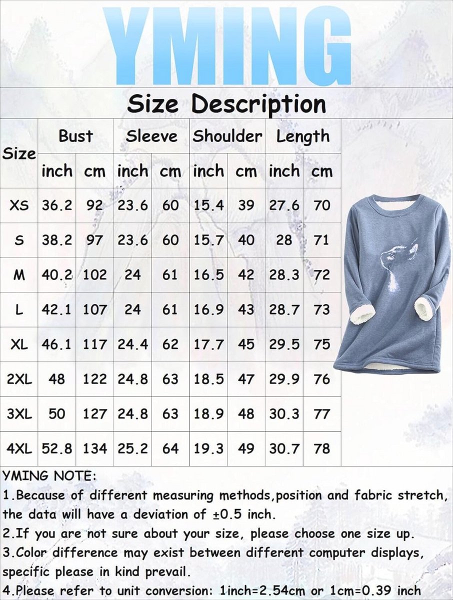 Dames Fleece Sweatshirt met Kattenpatroon - Casual Ronde Hals Wintertrui