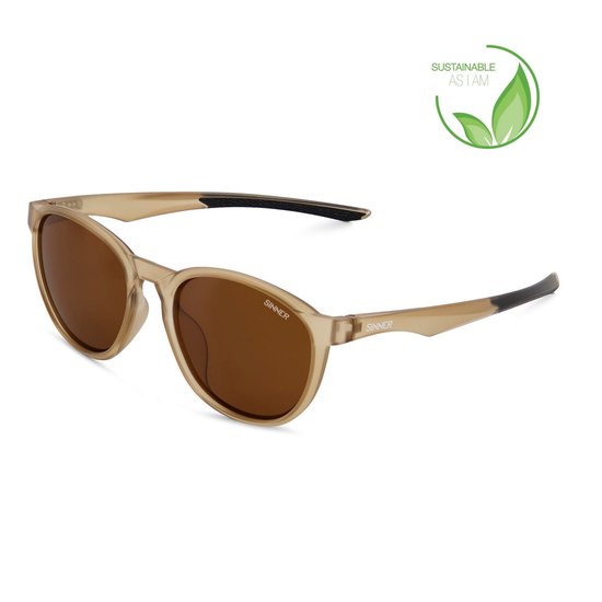 Sinner Clusia Zonnebril Light Brown/Matte Black