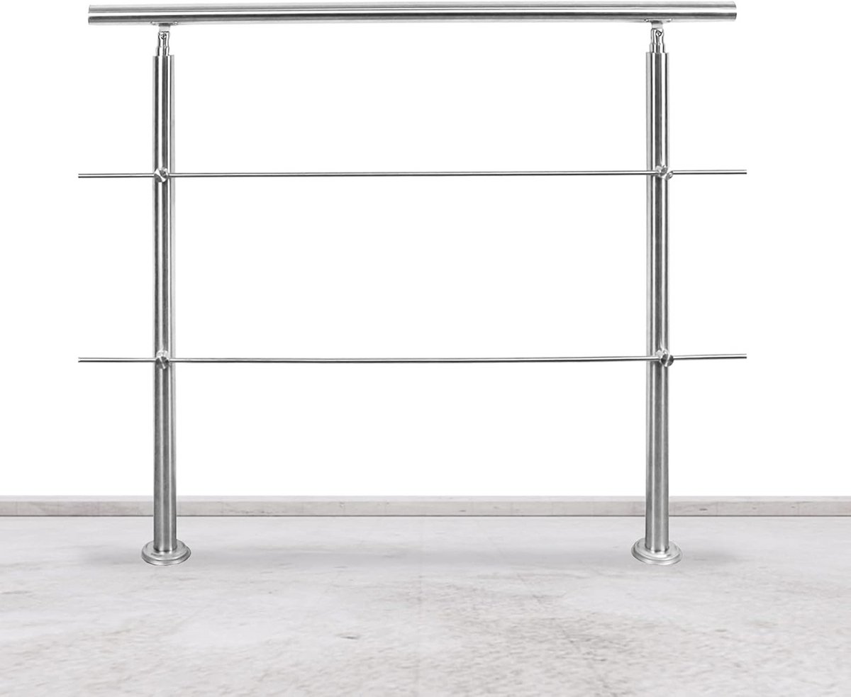 Roestvrijstalen Leuning voor Trappen en Balkons - 80 cm - Binnen en Buiten