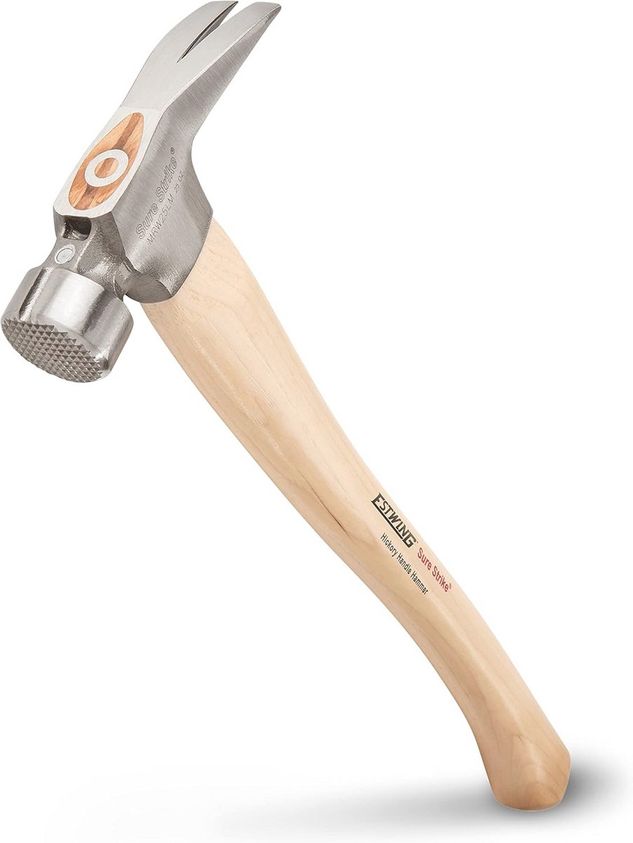 Framing Hamer 25oz met Magnetische Nagelstarter en Hickory Handgreep