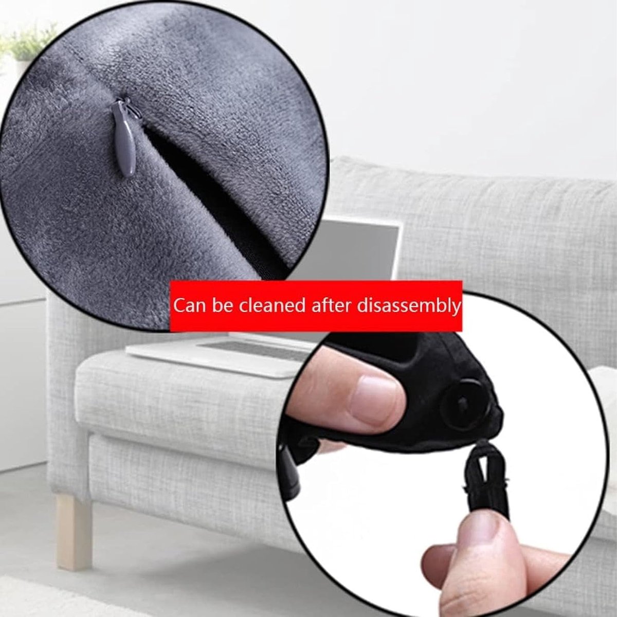 Elektrische Deken - Verwarmde Plaid - Warm Blijven - USB Verwarmd - 100x70cm - Blauw thumbnail 6