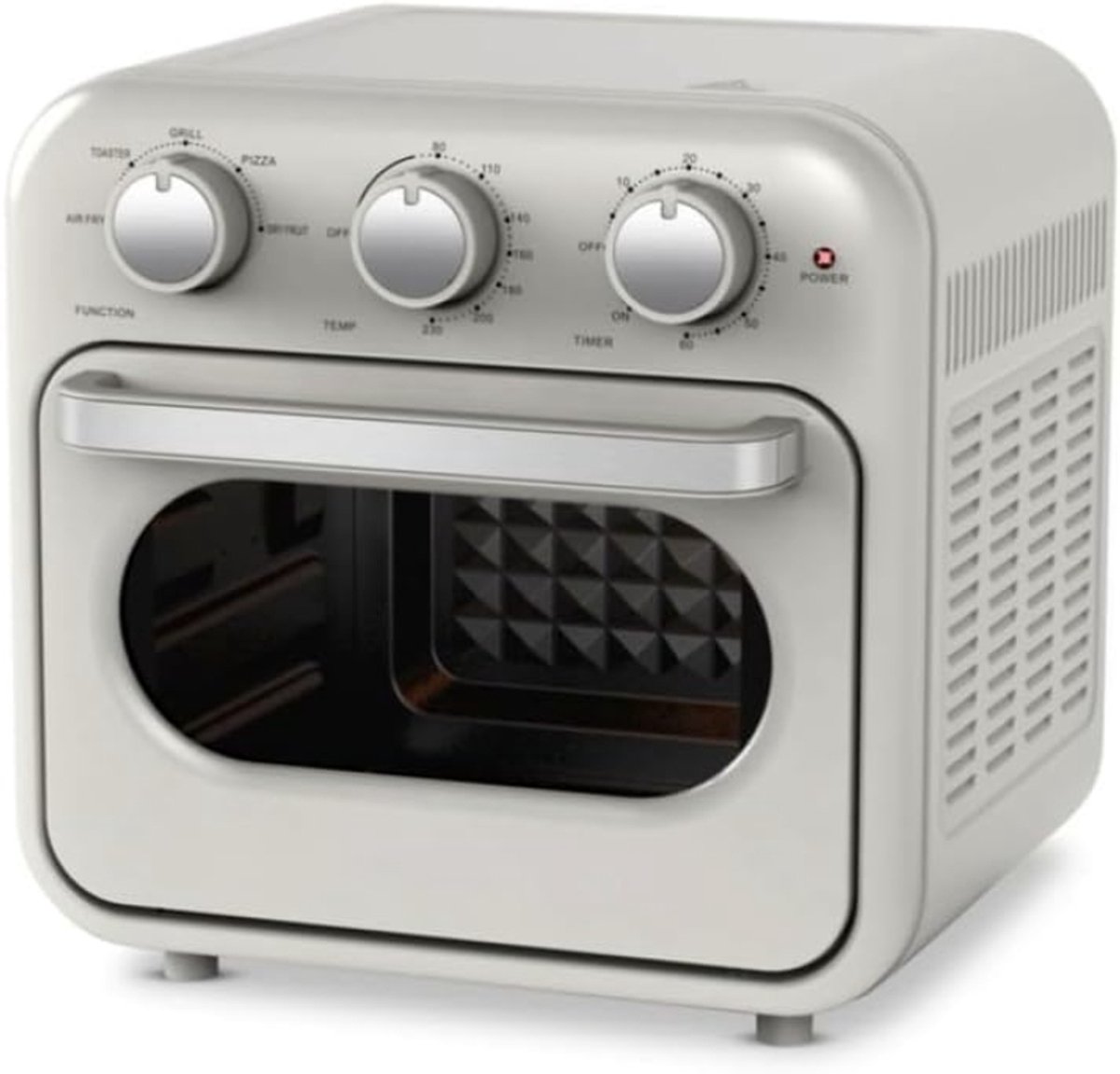 Shenzhen JPC Retro Airfryer met 2 Lades en 16 Liter Inhoud - afbeelding 3