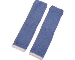 Dikke Winter Kniewarmers voor Vrouwen -Één maat - Zachte Koraal Fleece Kniebeschermers voor Artritis - Warme Pluche Lange Sokken - Comfortabele Kniebanden voor Koude Dagen