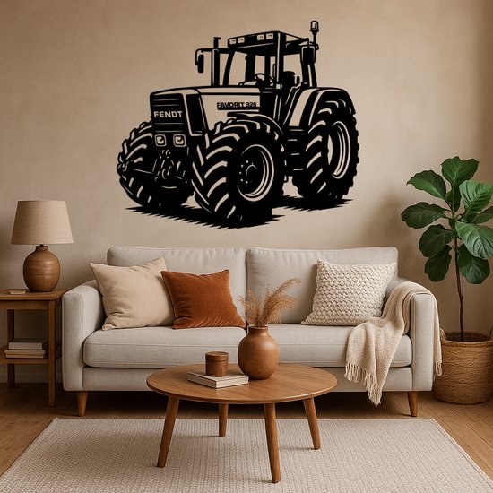 BR2Laser Fendt Favorit 926 – Décoration murale – Bois découpé au laser – Art tracteur – 75 cm de large