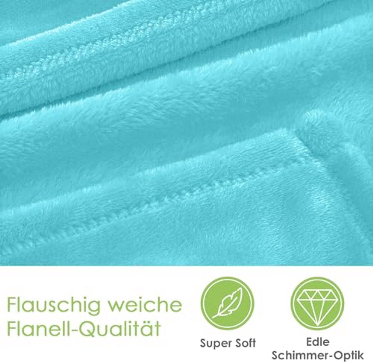 Flanellen knuffeldeken XL - Super zacht fleece deken voor thuis en onderweg - Oeko-Tex gecertificeerd