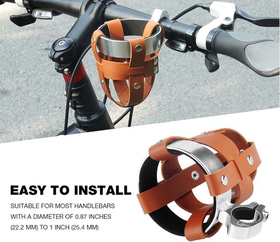 Retro fietsflessenhouder 2.75 "- universele houder - fietsdrankenrek/bekerhouder/mobiele flessenhouder - geschikt voor motorfietsen, kinderwagens, rolstoelen, skateboards en golfkarren — afbeelding 4