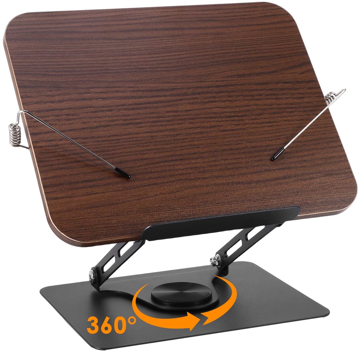 IMPERATORIS® Boekenstandaard - Boekenhouder voor Thuis - Kookboek Standaard - Leesstandaard - Compact en Duurzaam - 30 x 24 cm -Bruin