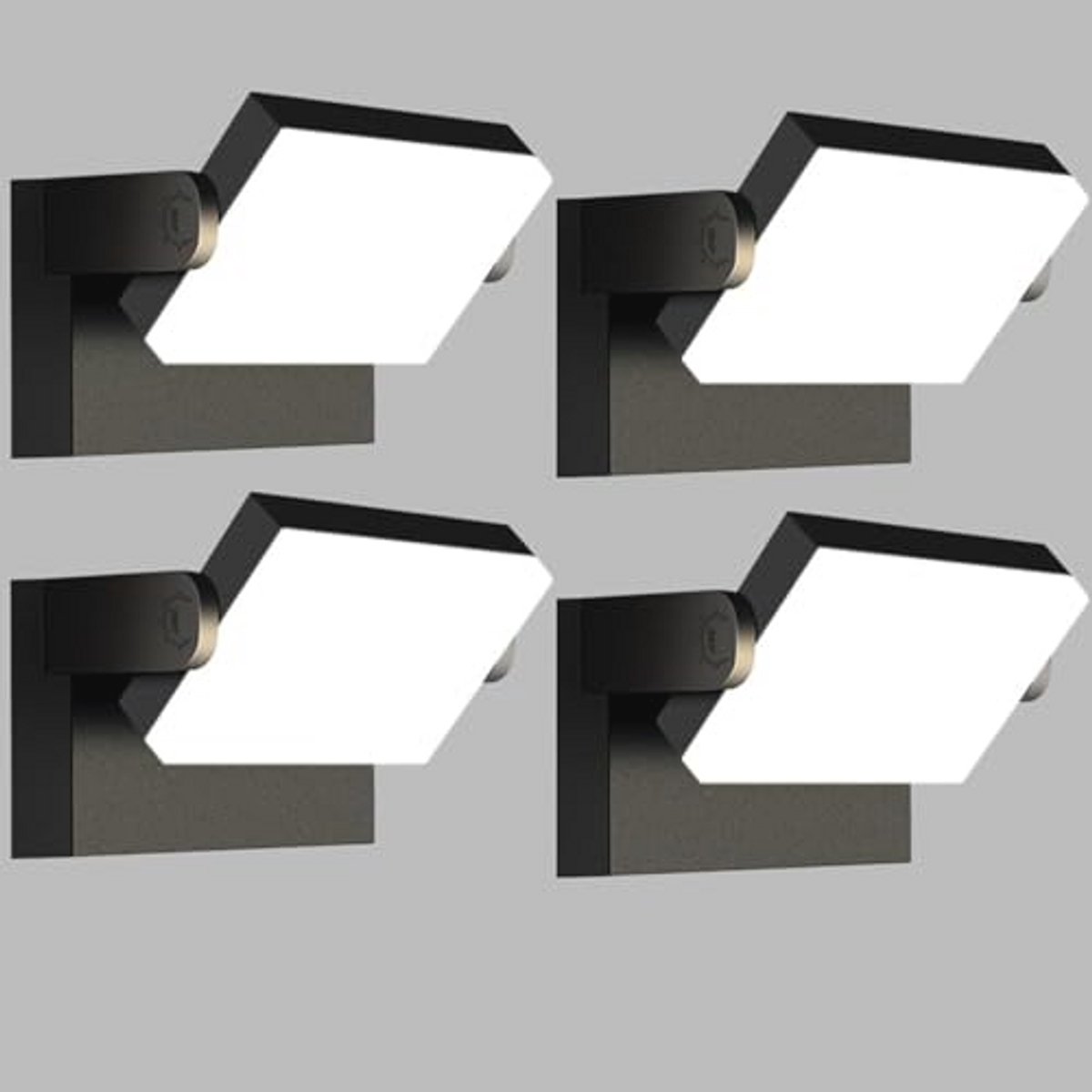 40 W LED Buiten Wandlamp Met Draaibaar Paneel - 3000 Lumen IP65 Waterdicht