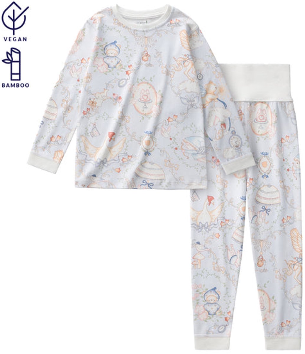 Vos&bos Dreamland Hoge Taille Bamboe Pyjamaset - Dream Castle - 80/86