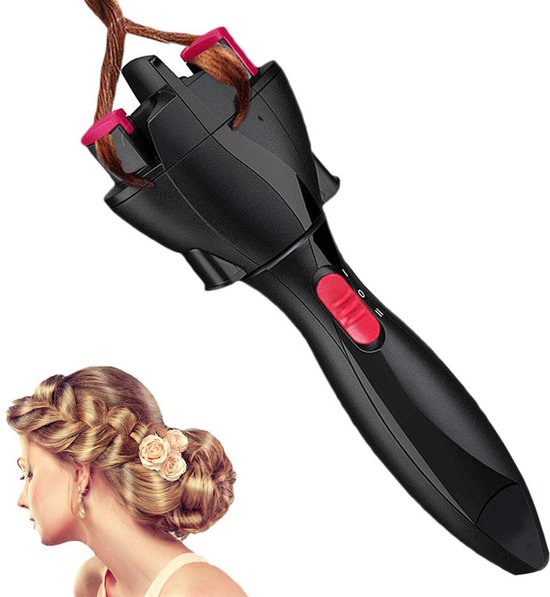 Gigicial Haartwister - Automatische Haarvlechtmachine - 360 Graden Rotatie En Gevoelige Detectie - 1 - Zwart