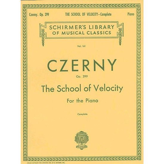 Schermer's Library of Musical Classics: Czerny, Op. 299, De School van Snelheid voor Piano, Compleet.