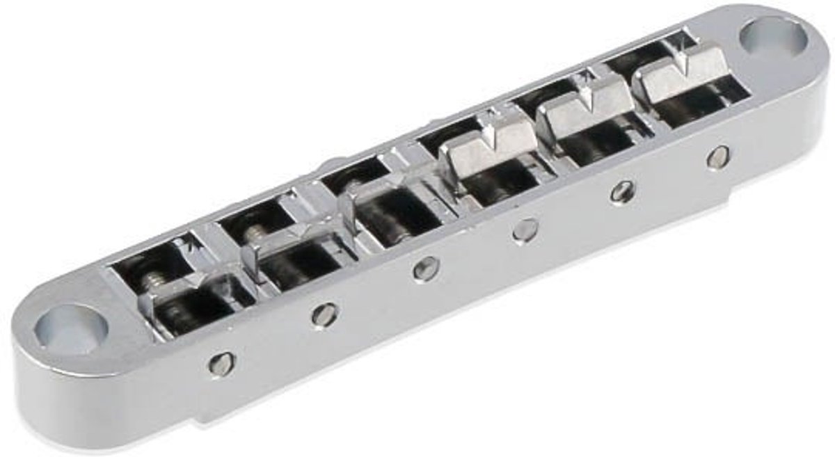TOM-stijl gitaarbrug chrome Fazley 10607