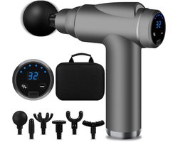 White-Label® Massage Gun Professioneel - Massage Apparaat - Theragun - Grijs