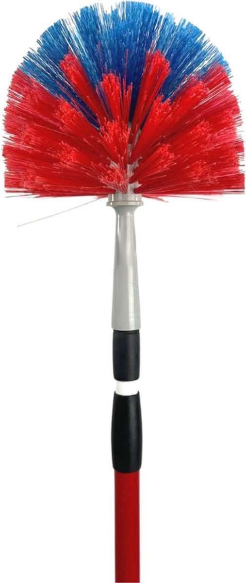 White-Label® Telescopische Plumeau - Ragebol – Uitschuifbaar - Rood en Blauw